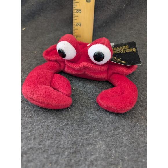 24K BEANIE BOPPERS "CRUSTY THE CRAB" 1997 PLUSH SPECIAL EFFECTS STUFFED ANIMAL - Picture 3 of 7